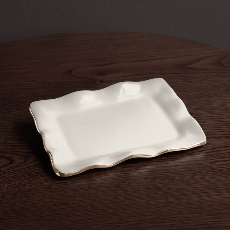 Encanto Decorative Tray, White