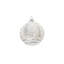 Glass Ball With Tree Pattern Ornament Set of 6 4"Dia. Frost