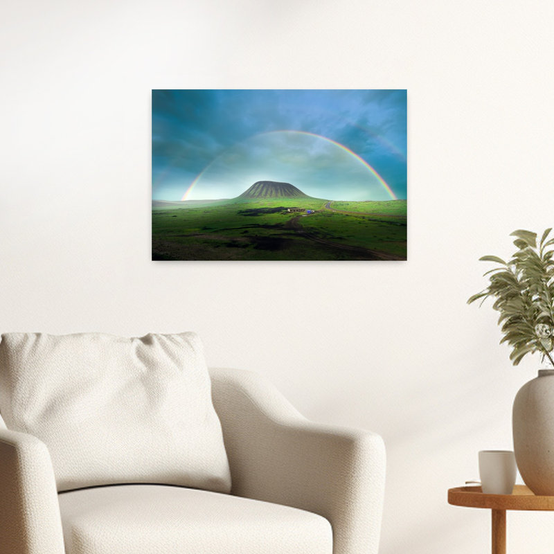 «Great Wall Winter Mist Dramatic Abstract Contemporary Landscape Landscape», reproduction d'art mural, 16" H x 24" W