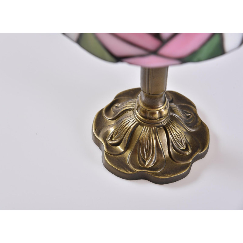 Lampe de table 14,6 po en bronze antique avec 1 ampoule brillante