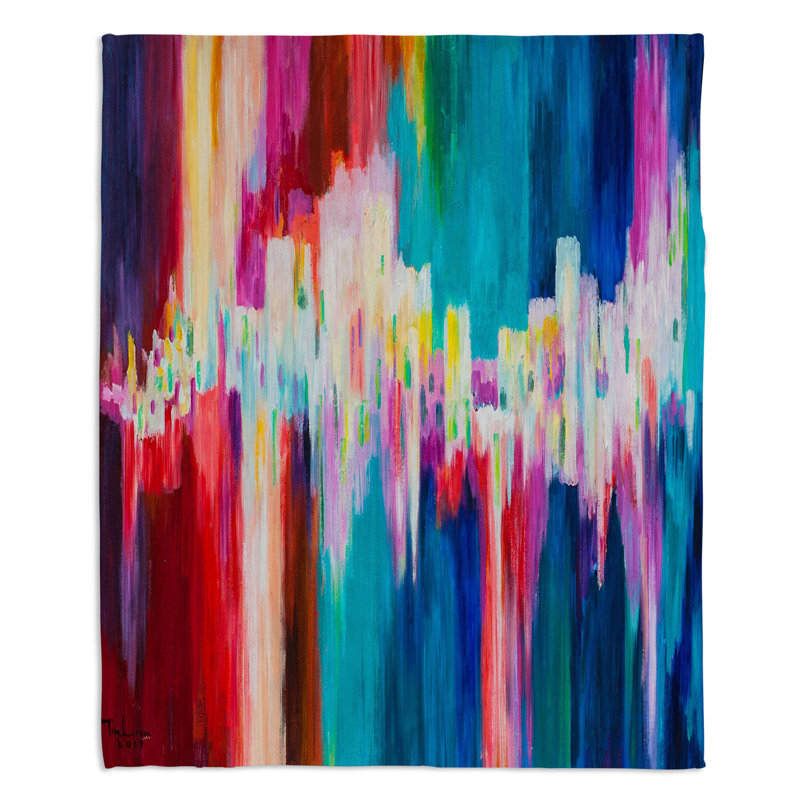 Couverture en sherpa Rainbow Eq 1, l 68 po x L 80 po