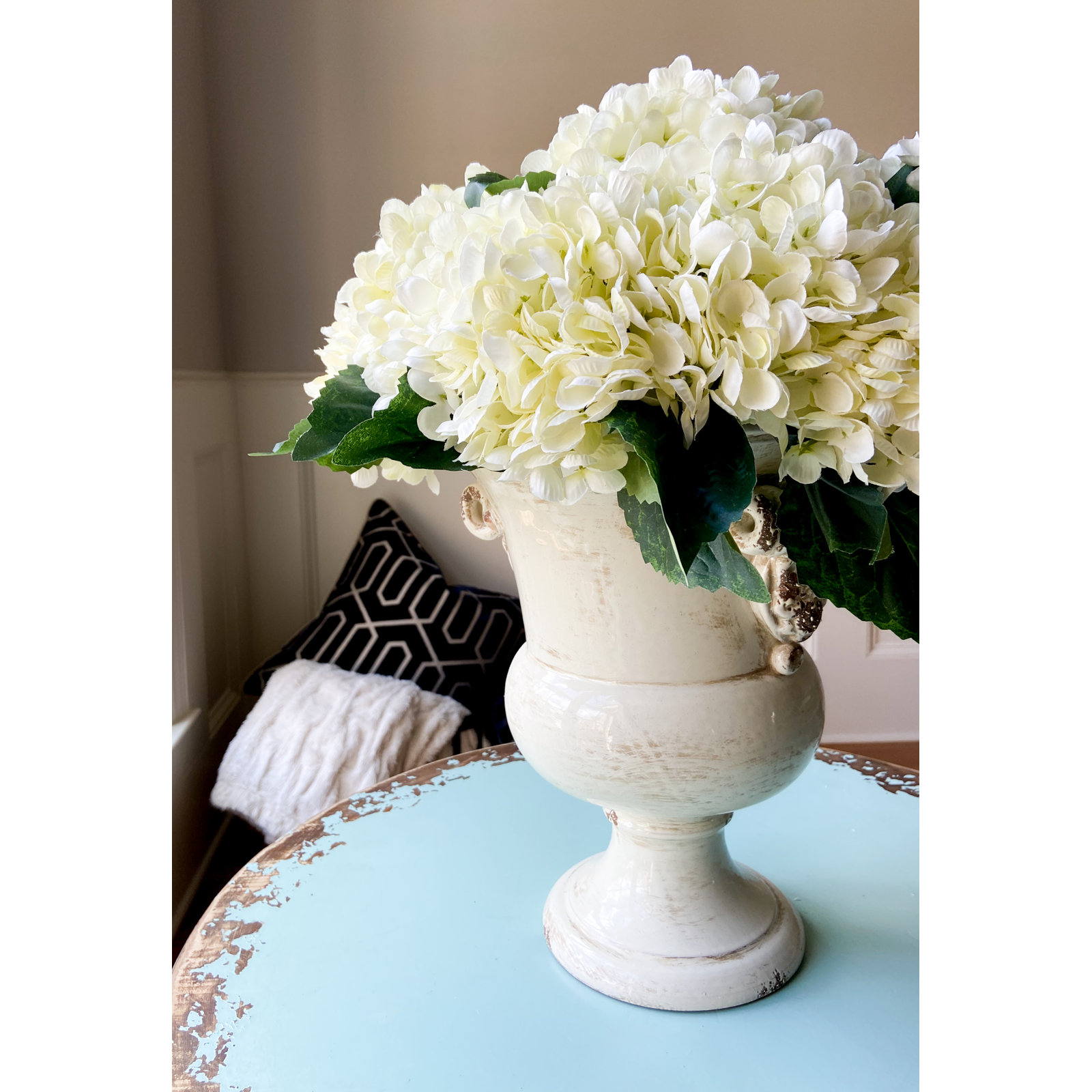 Hydrangea Floral Stems, White