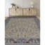 Wool Oriental Area Rug in Beige/Dark Blue