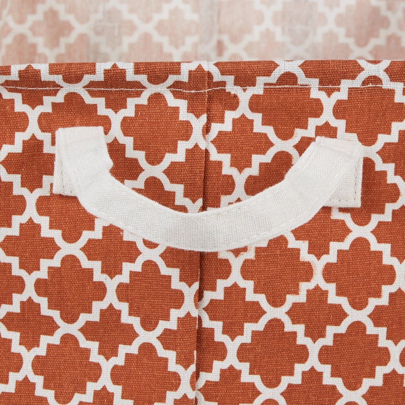 Fabric Laundry Hamper with Handles, Cinnamon