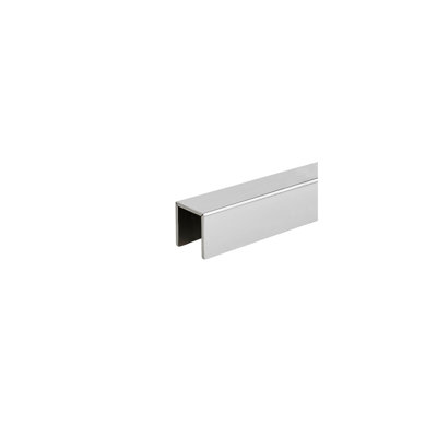 FHC CRVG7SKPS - Ensemble de rails de recouvrement en V de 1-1 / 4 po x 1-5 / 16 po - Acier inoxydable poli