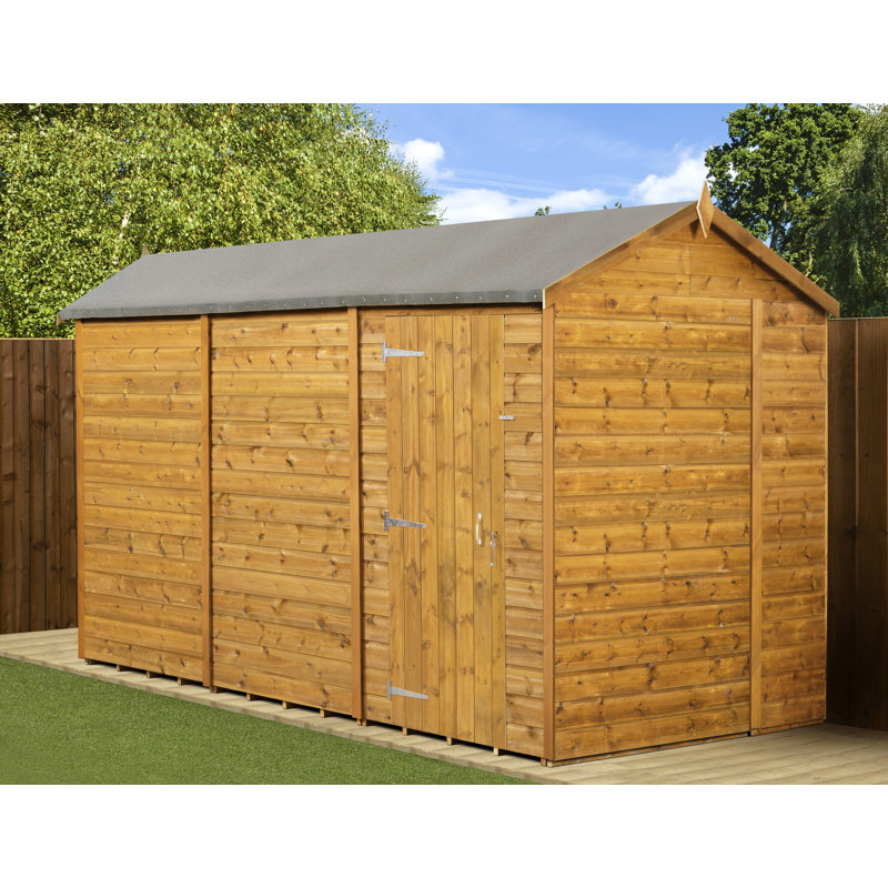 Modular Apex Garden Shed  12X6 No Windows, No