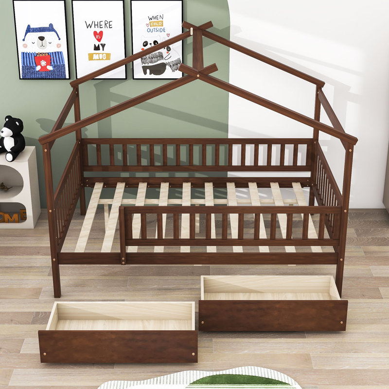 Kids with Drawers, Full, Walnut
