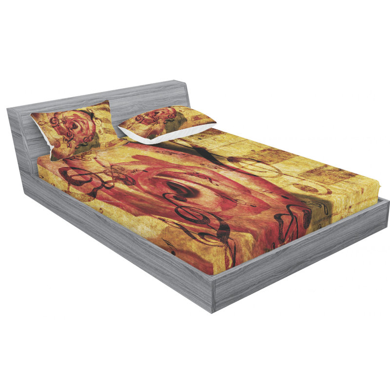 Microfiber Sheet Set, Full Sheet Set with Fitted Sheet