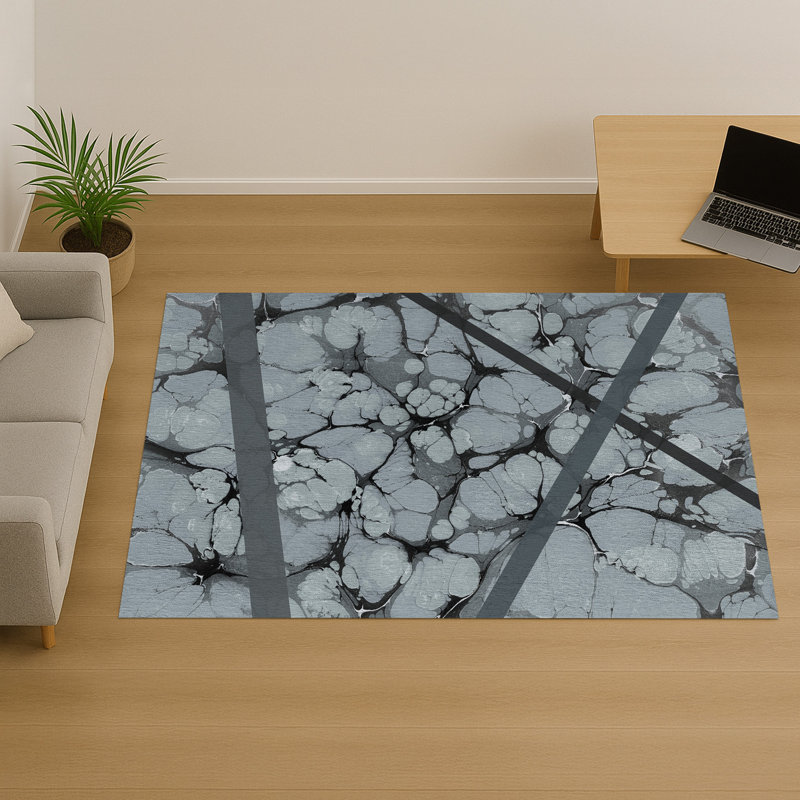 Geometric Area Rug, Runner 70 x 140 cm