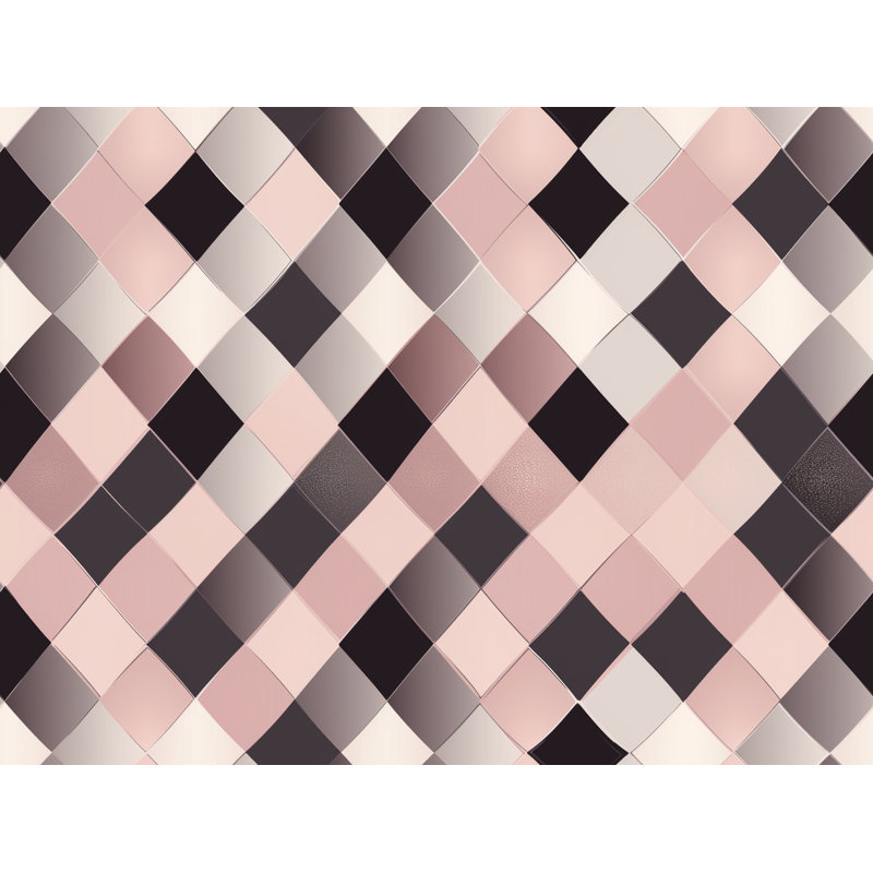  Minimalist Diamond Fleece Blanket, Throw 