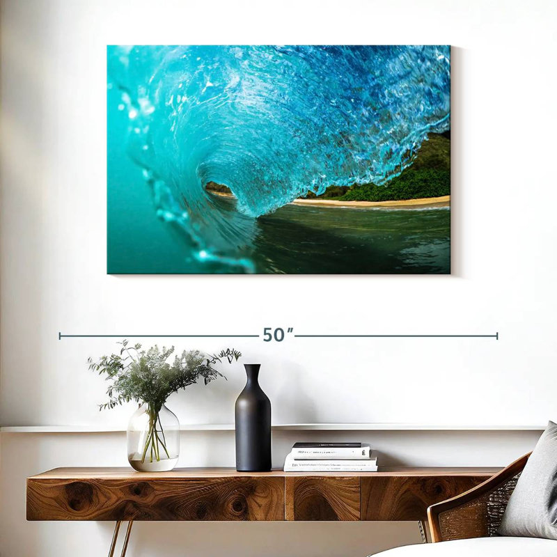 Gillard Cool Blue Wave, H 26 po x l 39 po