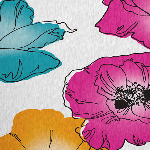 Chenille Floral Indoor Rug