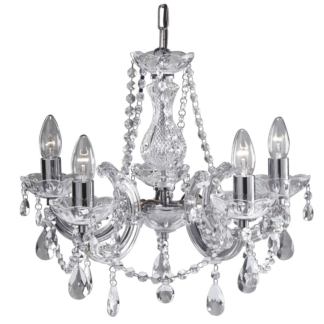 Kelly 5 - Light Candle Style Chandelier