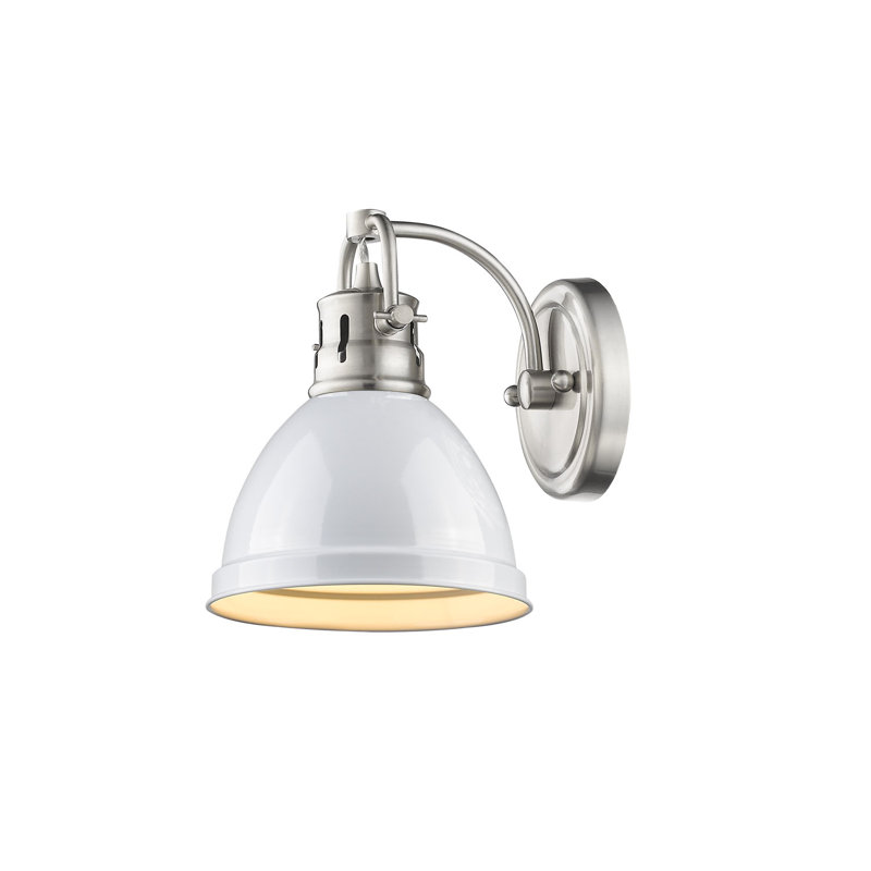 Bowdoinham Dimmable Vanity Light, Pewter, White