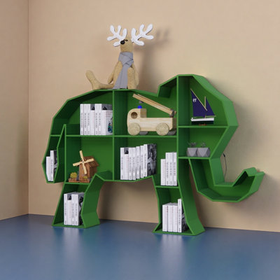 Ironwork creative animal bookcase