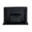 Black Fireplace With Mirrored Appearance - Synthetic Material, Elegant Marble Grain Decoration, Tempered Glass Allure, 47In Width, 12In Depth Finish Modern Style, Wood Design, Enhancement, Wide