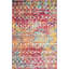 Tapis en chenille / polyester tissé à la machine à motif géométrique rose / jaune / blanc Briehn-599921126