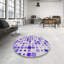 Tapis décoratif mauve géométrique-210316625