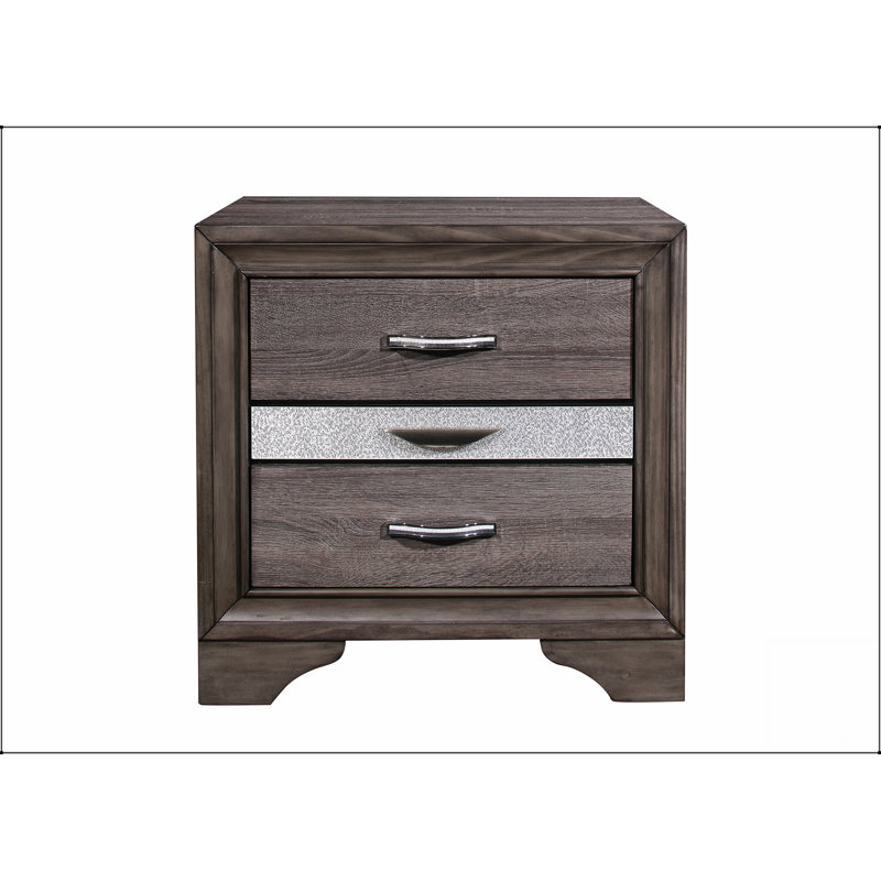 Table de chevet Ryder Sparkle avec une construction durable et un design moderne, parfaite pour les espaces compacts et la décoration intérieure élégante.