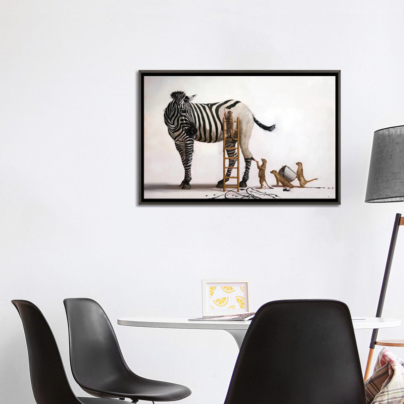 The Paint Job_1PC6, Dark Rustic Wood Floater Framed, 26" H x 40" W