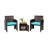 Ele 2 - Person Patio Conversation Set with Cushions-55340590