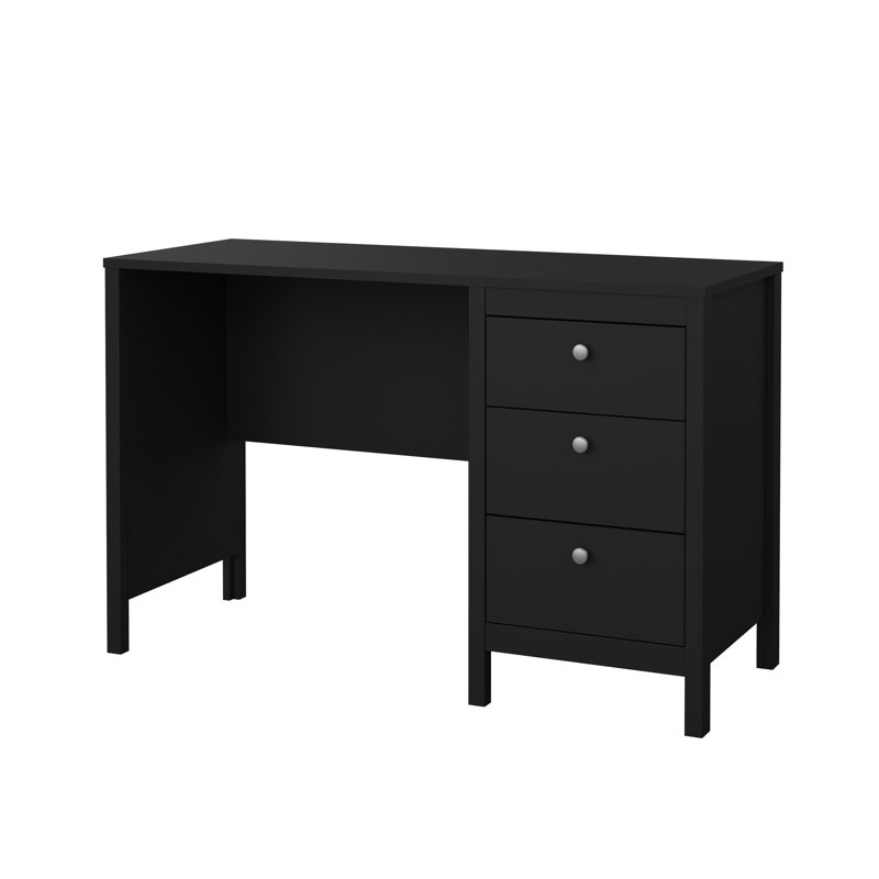 Bureau d'écriture rectangulaire l 47,4 po Cotham, Noir mat