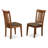 7 Piece Dining Set Consist of an Oval Dining Room Table with Butterfly Leaf and 6 Linen Fabric Kitchen Chairs, Saddle Brown-1429763462