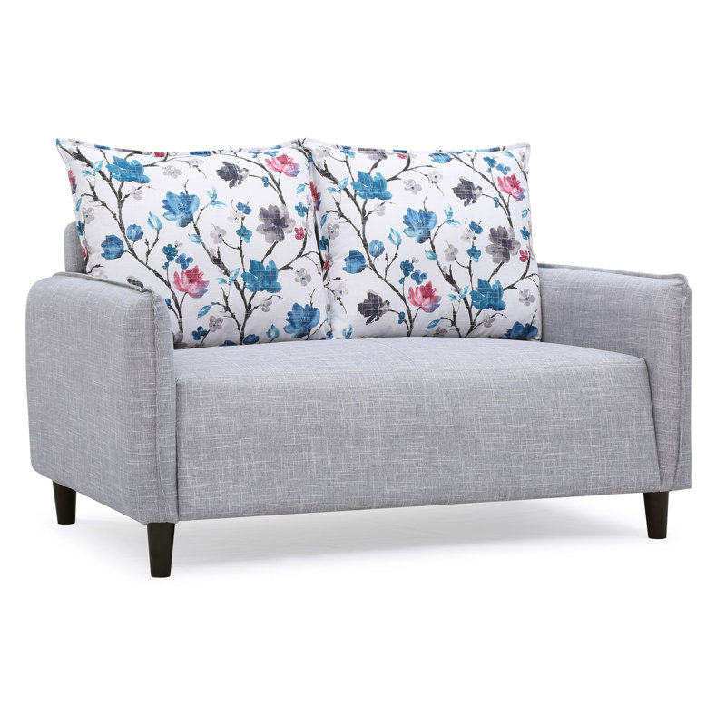 Holmsten Upholstered 51.6'' Loveseat, Gray