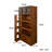 Jitendra with multi-functional pull-out multi-tier storage shelf and Drawers