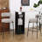 Emmorie Modern Counter Height Bar Stools , 28 Inch Upholstered Barstools with Curved Open Back & Round Seat, Plush Bouclé Fabric Bar Chairs for Kitchen Island, Dining Counter & Home Bar, Comfortable & Stylish (Set of 4)-1729781103