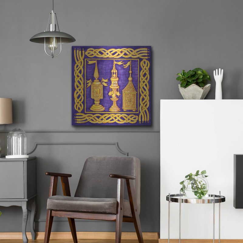 "Année juive Havdallah" par Andrea Strongwater, art mural en métal, H 24 po x l 24 po
