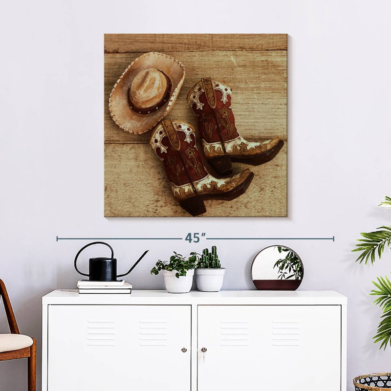 Lelar Cowboy Style, 30" H x 30" W