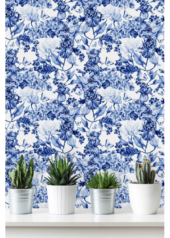 Rouleau de papier peint amovible chinois L 8,33 pi x l 25 po Bluhm