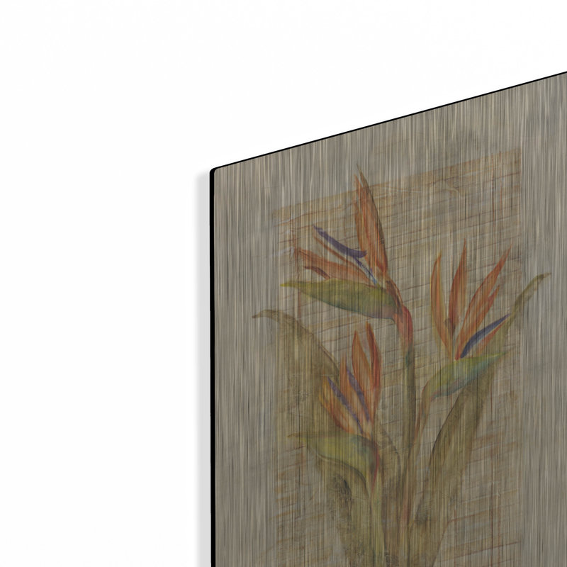 Art mural en métal Lark Manor ™ «Bird Of Paradise» par Cheri Blum, H 24 po x l 12 po