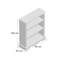 Emerfield 3 Shelf 100cm Bookcase