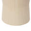 Support à plantes moderne en céramique crème cannelée de 11,61 po de hauteur pour patio et salon,