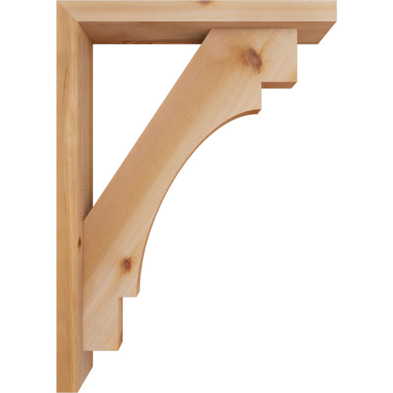 Support Merced Block avec support décalé, 28 x 20, Cèdre rouge occidental de l 3 1/2 po (lisse)