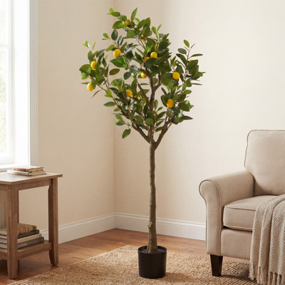 Faux arbre orange 59 po