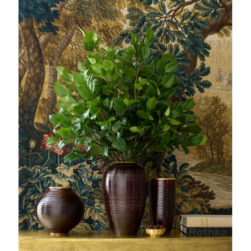 Calinda Tapered Vase, Chocolate