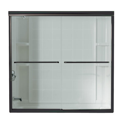 Finesse - W x 58.06'' H Bypass Door Frameless Tub Door with