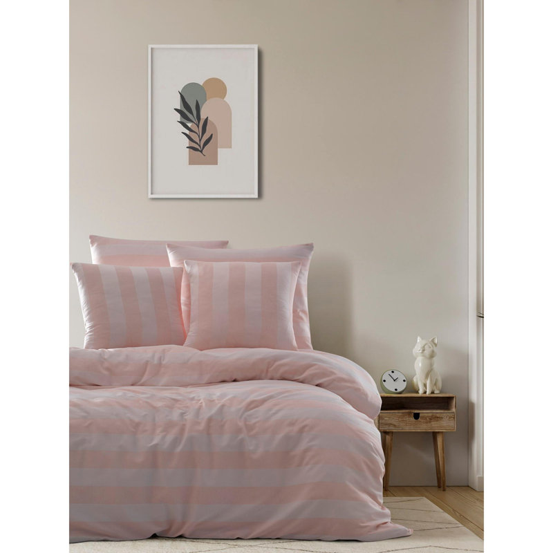 Quiltisse Bedspread with Pillowcases, Double Bedspread + 2 Standard Pillowcases, Powder