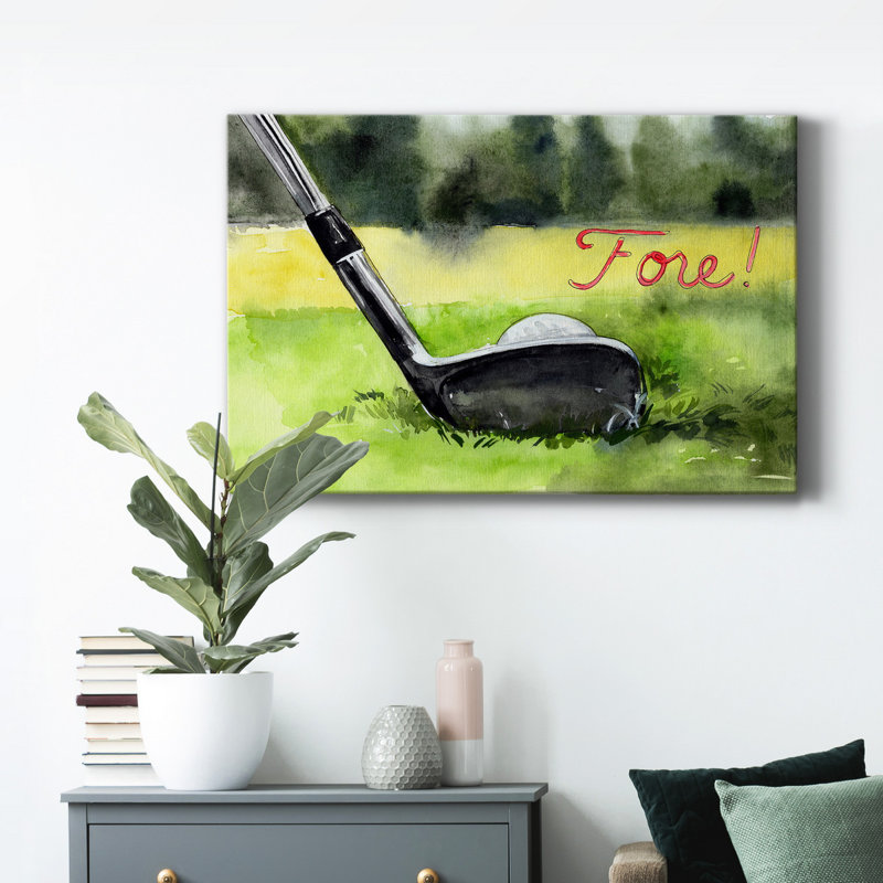 " Tee Off Time IV ", 60" H x 40" W x 1" D