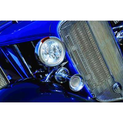 " Blue Vintage Car "