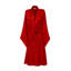 Shawl Neck Kimono Red
