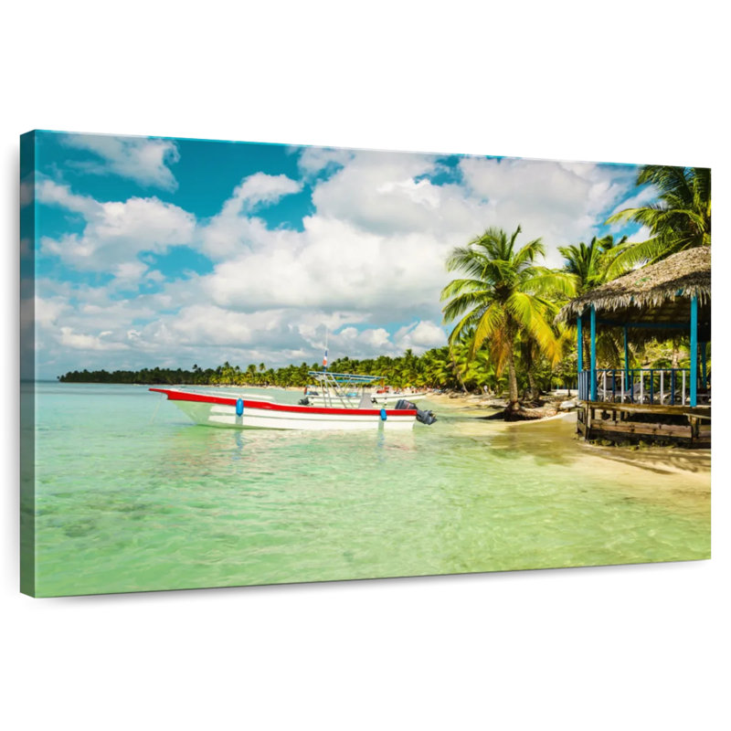 Gillard Caribbean Island Boat, 30" H x 45" W