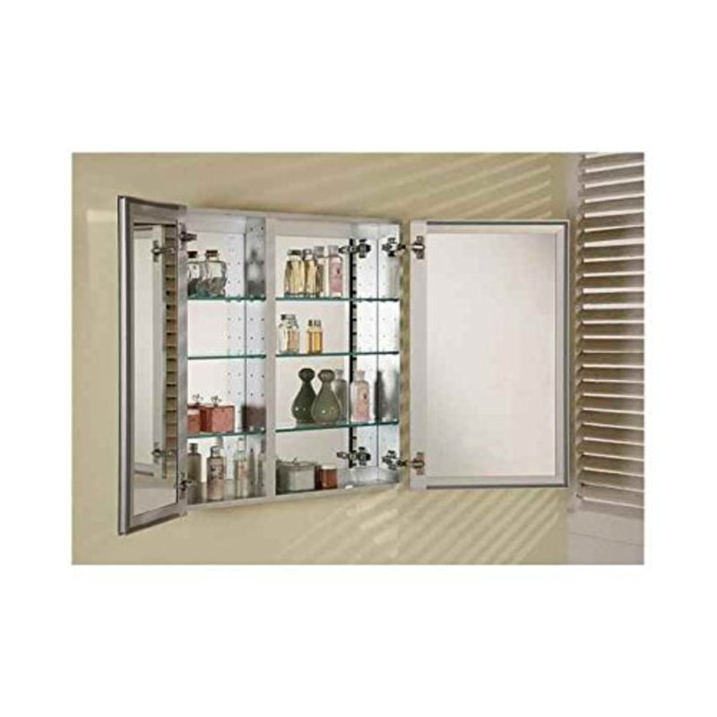 Armoire à pharmacie encastrée sans cadre avec tablettes réglables Twitty, 25 po x 19 po, Poli