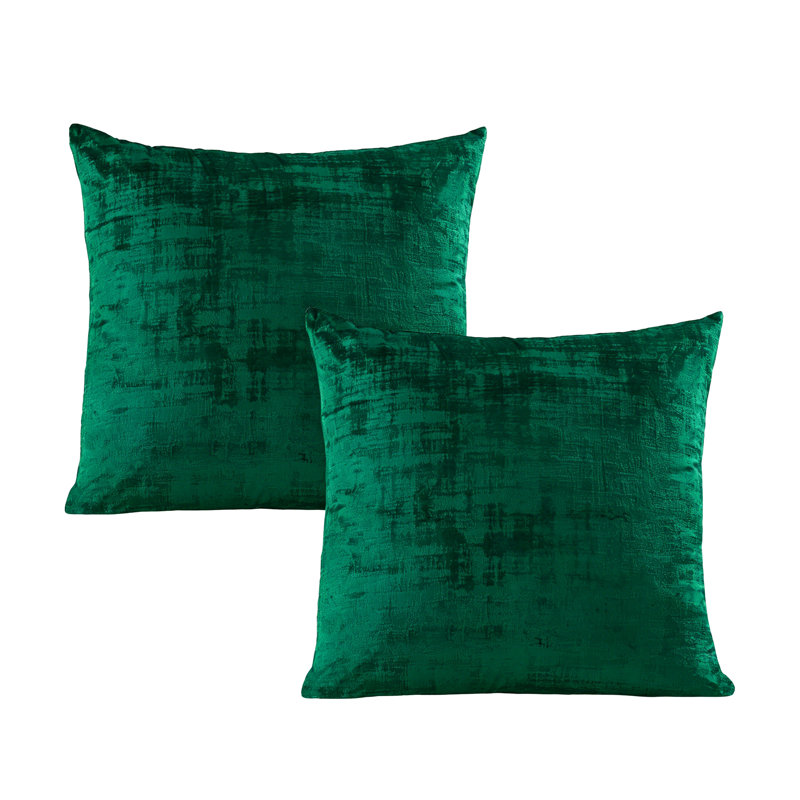 Textured Velvet Euro Reversible Pillow Cover, Eden
