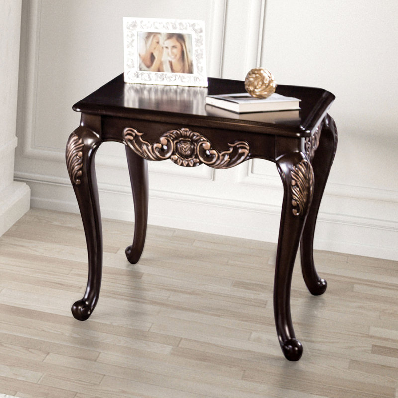 Table de bout carrée de style traditionnel 1Pc