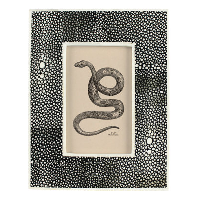 Cadre photo noir Chagrin 4 x 6