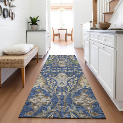 Premium Machine Washable Gurubaksh AMF1153 Global Rug